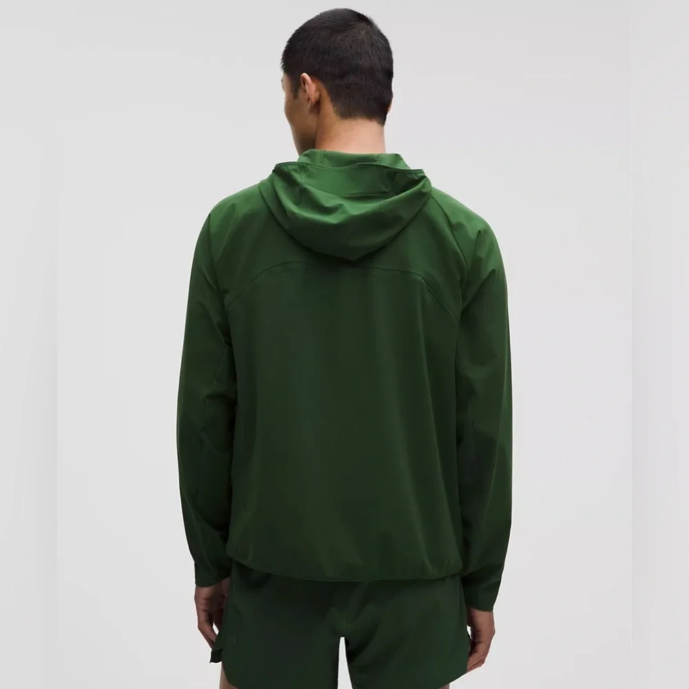 Lululemon Pace Breaker Jacket Forest Green Hooded Jacket - Performance Zip-Up - Picture 3 of 12